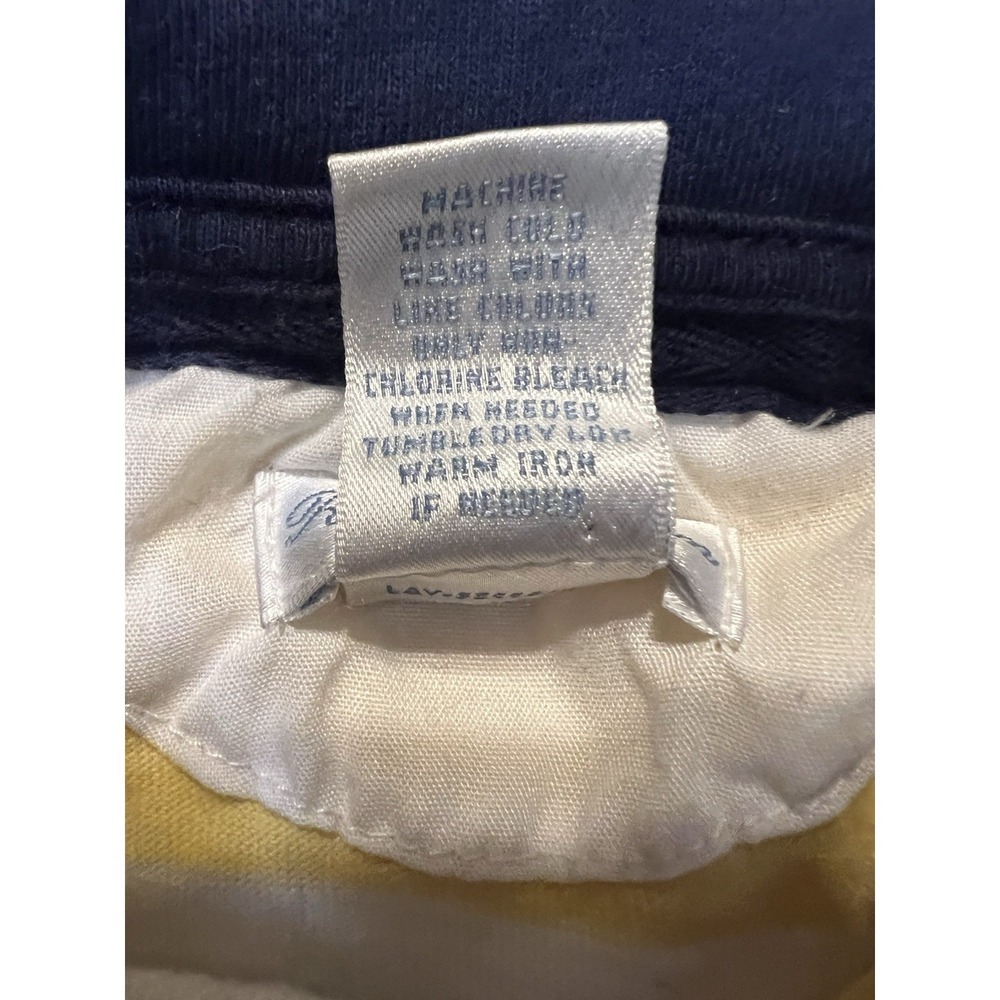 Ralph Lauren 2 Rompers Lot Yellow White Collared And Orange and Navy Long Sleeve - Picture 9 of 14